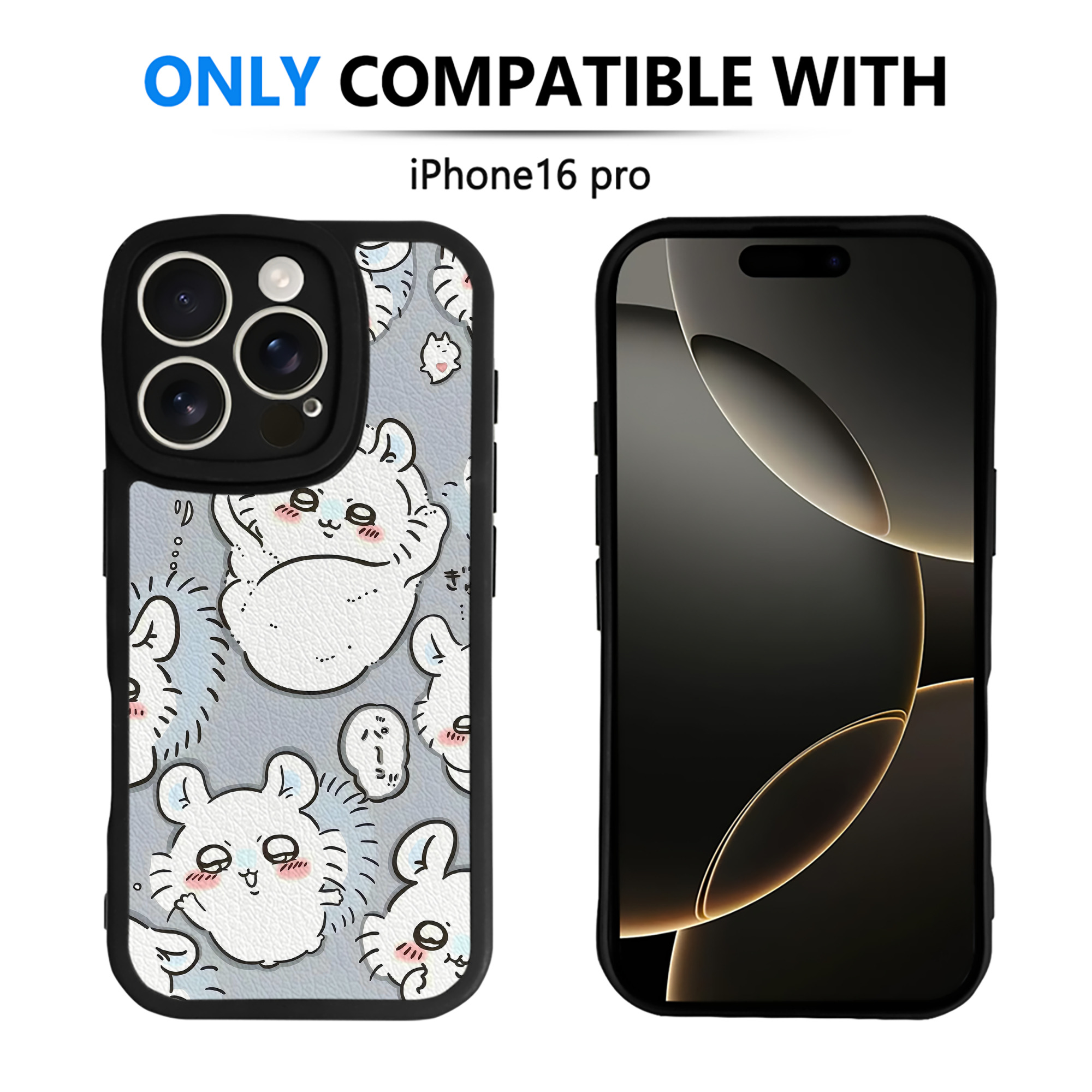 （画像用） ちいかわ Chii-kawa 【iPhone 16シリーズ対応】シリコンスマホケース（レザー調） 材質：シリコン